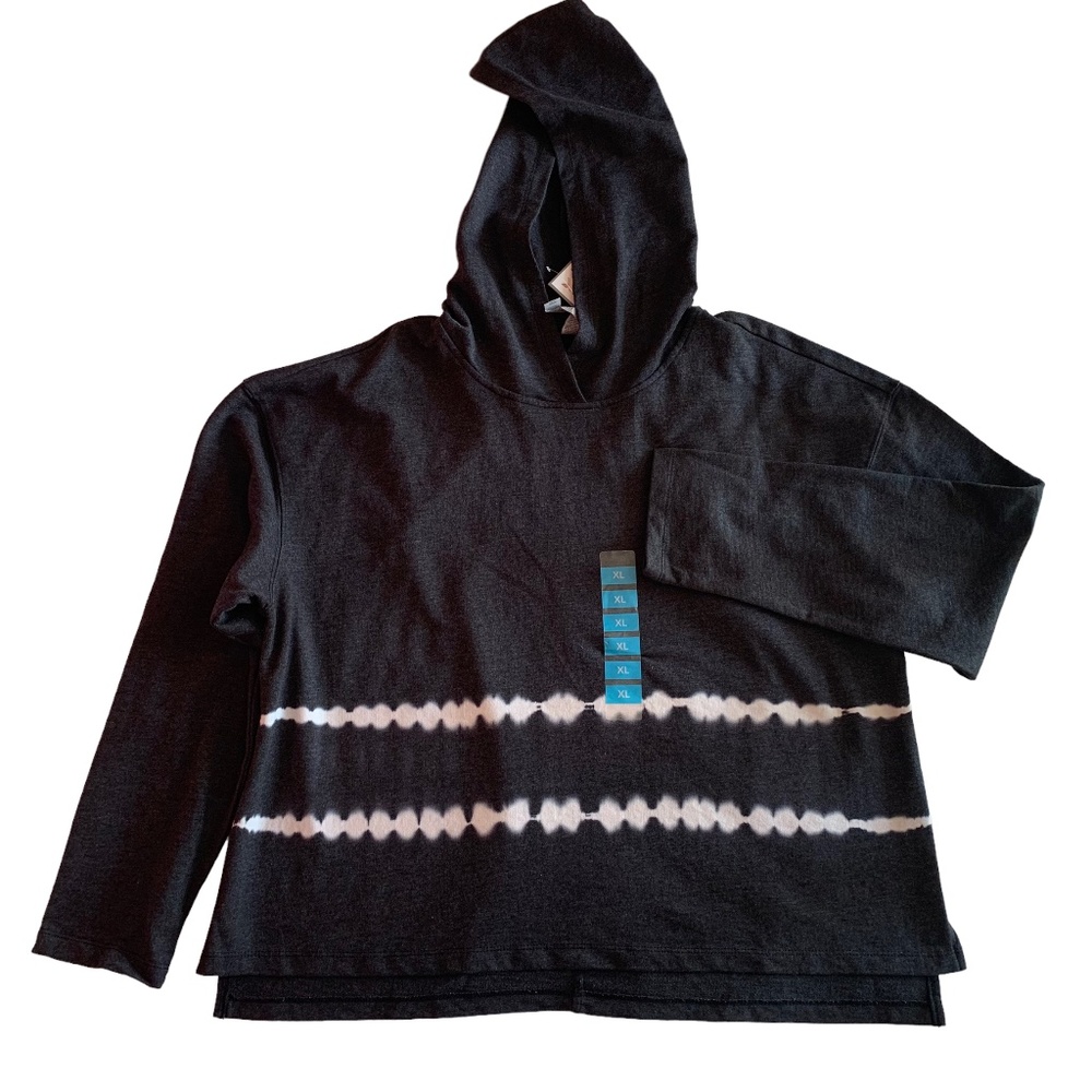 RBX Dark Gray Tie Dye Pullover Hoodie Sz L